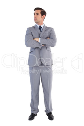 Serious businessman with arms crossed Serious businessman with arms crossed