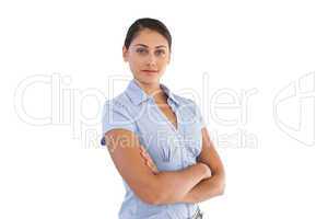 Confident businesswoman crossing her arms