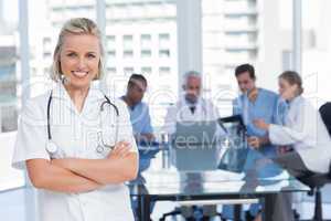 Nurse with arms crossed