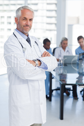 Doctor with arms crossed