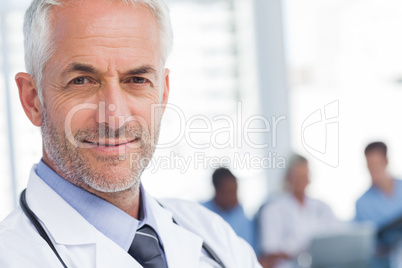 Close up of a smiling doctor