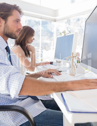 Designers working hard at their desk