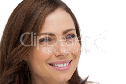 Attractive woman looking at something
