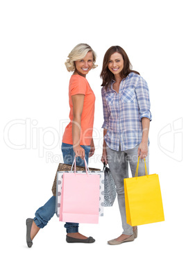 Women holding bags