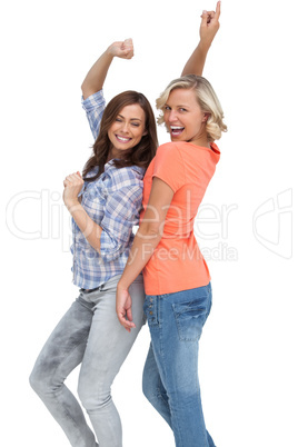 Two women having fun