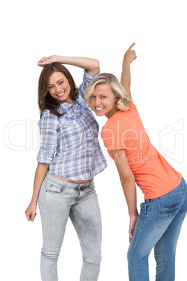 Women dancing together