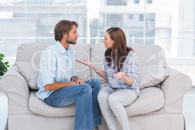 Young couple arguing