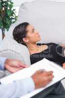 Woman at therapy session