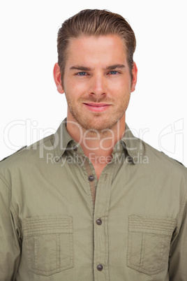 Attractive man smiling at camera
