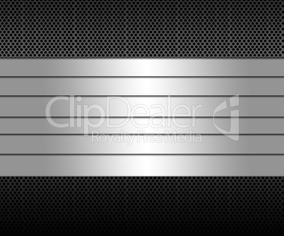 Black and silver surface