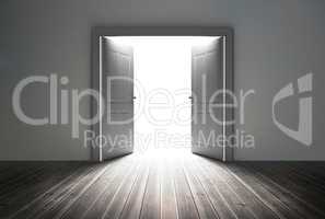 Doorway revealing bright light