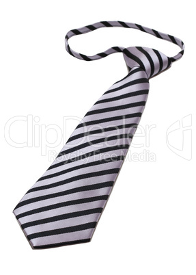 male striped tie isolated on white background