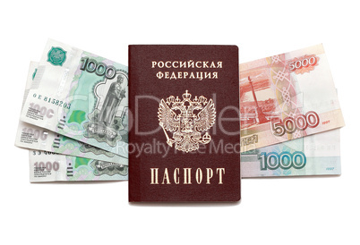 passport and russian money