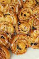 Raisin Sweet Danish Pastries