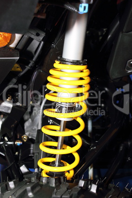 shock absorber of a quad bike