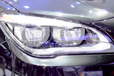 Headlight Luxury Sports Car