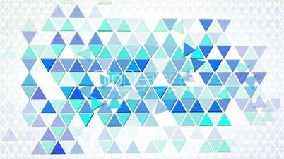 blue triangles geometric background loop