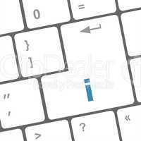 if or info word on computer pc keyboard key