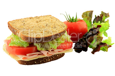 Sandwich and Vegetables