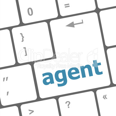 agent button on the computer keyboard