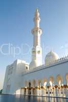 Sheikh Zayed Grand Mosque during sunset, Abu Dhabi, UAE