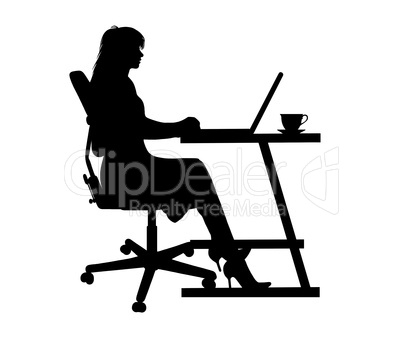 Woman On Laptop