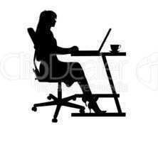 Woman On Laptop