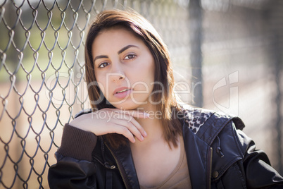 Beautiful Mixed Race Young Woman