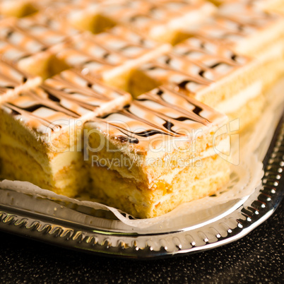 Desserts made from honey with glazing