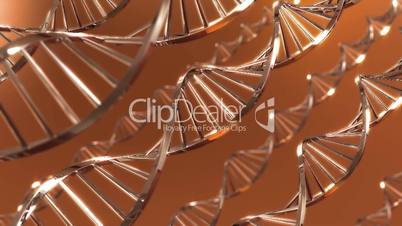 DNA ribbons - Orange