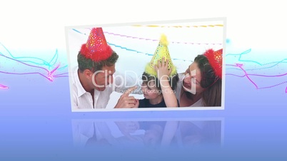 Birthday celebrations montage