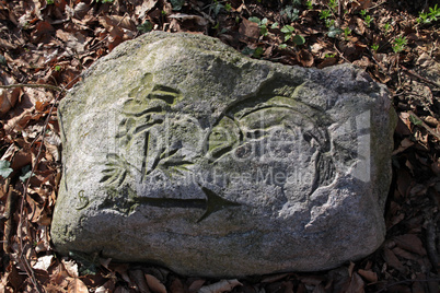 Stein auf dem Bärenkopf im Kalletal