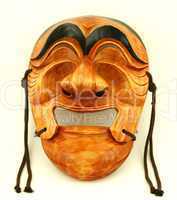 Korean traditional male wooden mask