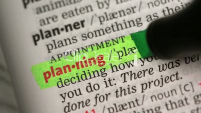Definition of planning