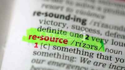 Definition of resource