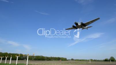 historic airplane Junkers JU 52 landing side 10916