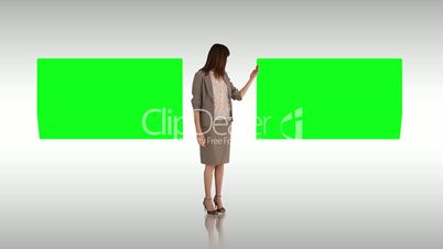 Businesswoman making a presentation