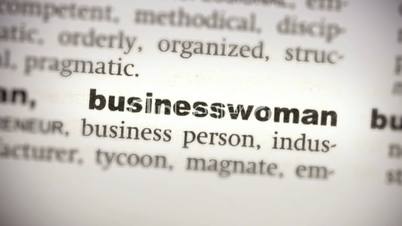 Focus on businesswoman