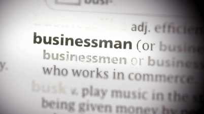 Focus on businessman
