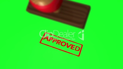 Animation of approved stamp