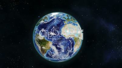 Montage of globe earth and satellites