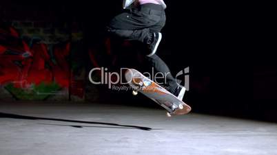 Skater doing backside 360 trick