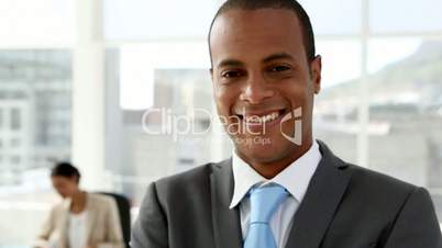 Businessman with crossed arms