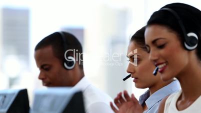 Group of agents in a call centre