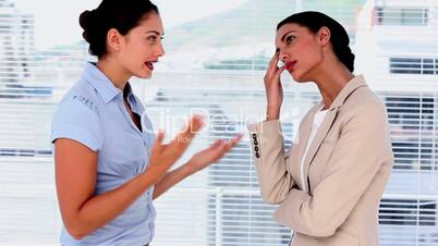 Businesswomen having an argument