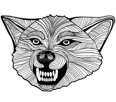 Wild wolf. Vector Graphics