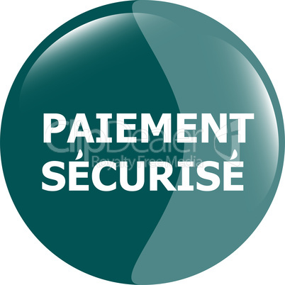 paiement securise, secure icon button