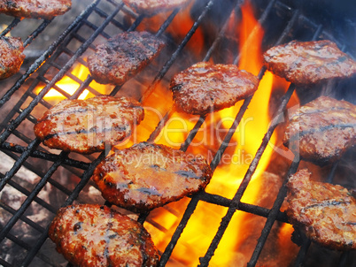 barbecue grill steaks