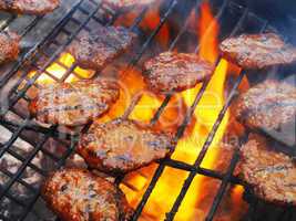 barbecue grill steaks