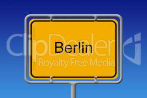 Ortsschild Berlin - City Sign Berlin